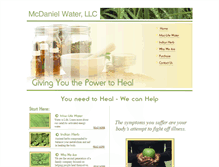 Tablet Screenshot of mcdanielwater.com